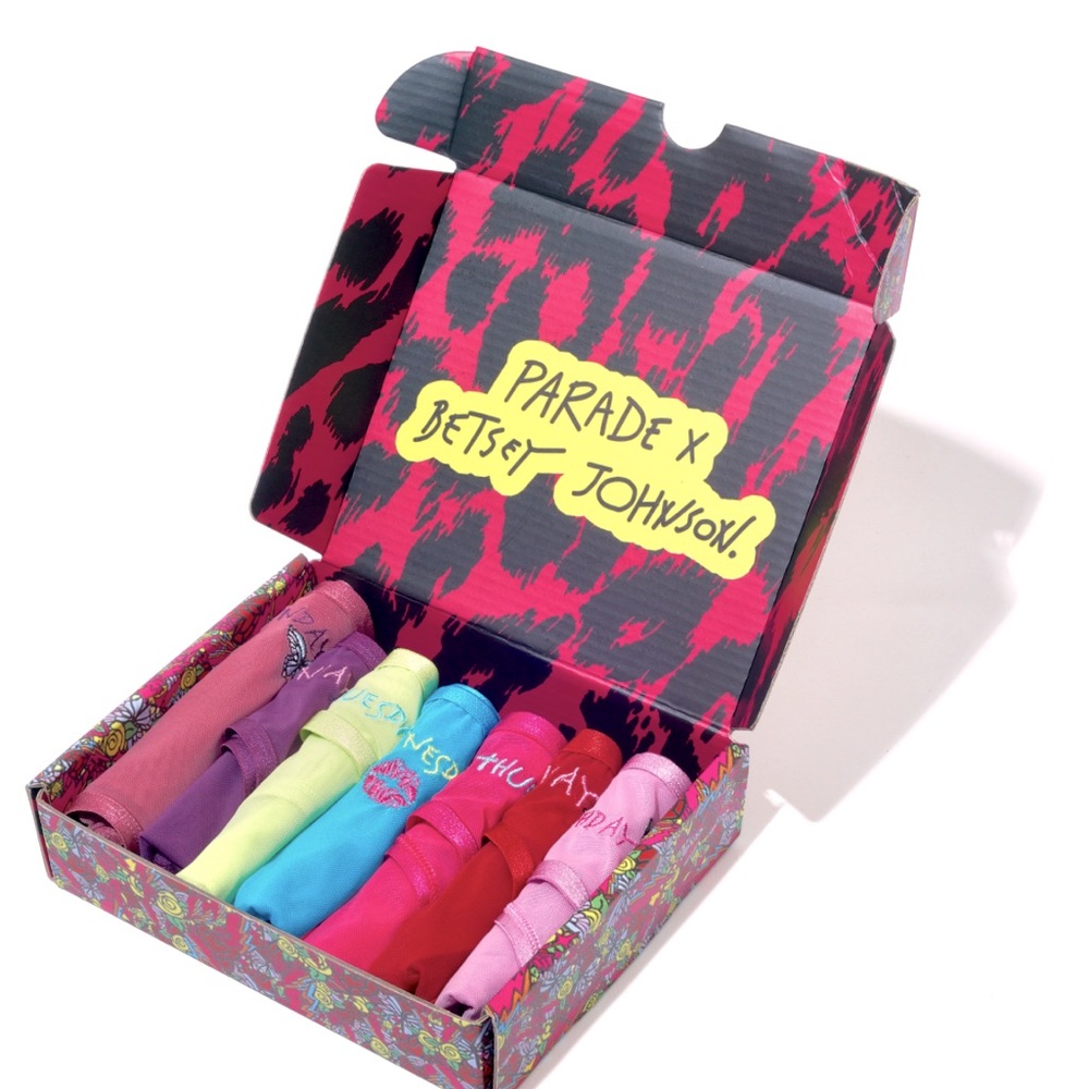 💋 Betsey Johnson x Parade "Day of the Week" boxed set undies 💋